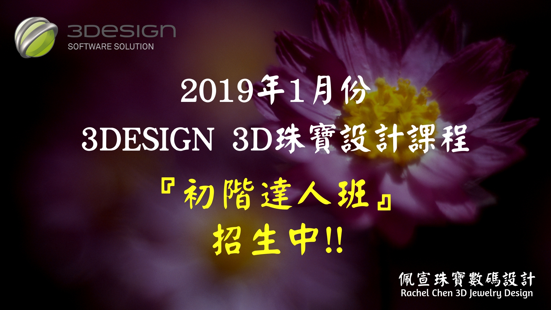 2019年1月份3DESIGN 3D珠寶設計課程 (1)